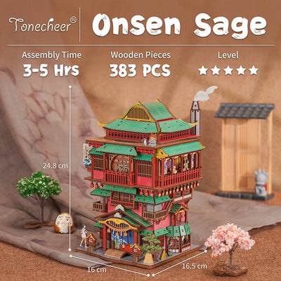 Onsen Saga 3D Puzzle Box Miniature Kit