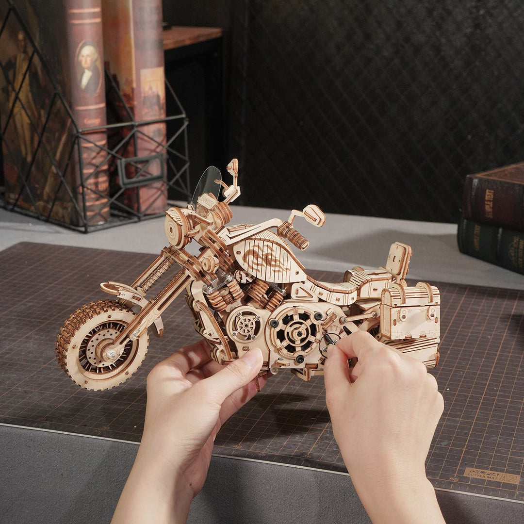 Cruiser Motorcycle 3D Wooden Puzzle