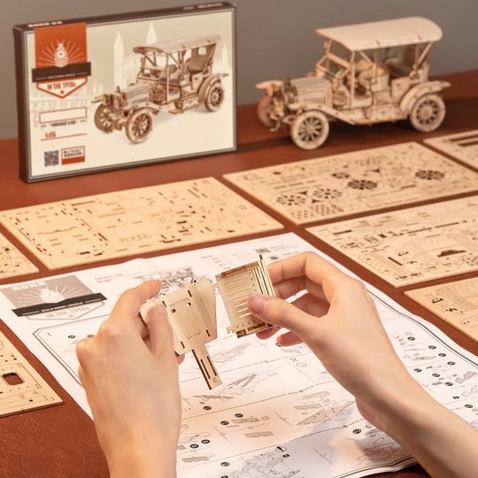 Vintage Car 3D Wooden Puzzle