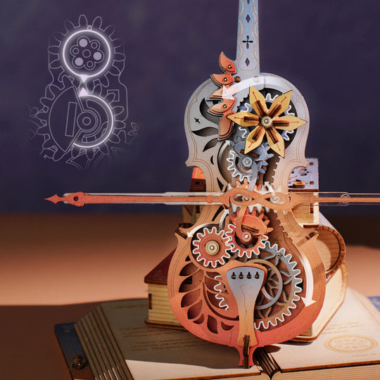 Dreams Mechanical Music Box 3D Wooden Puzzle