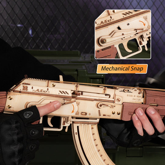 AK-47 Assault Rifle Toy Gun 3D Wooden Puzzle