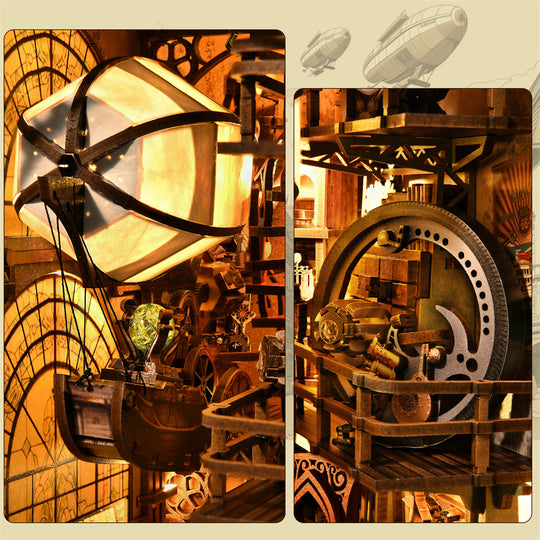 Steampunk Workshop DIY Book Nook