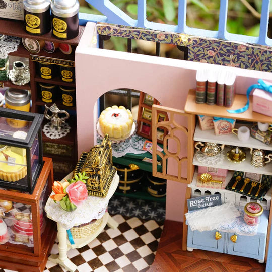 Rose Garden Tea House DIY Dollhouse Kit