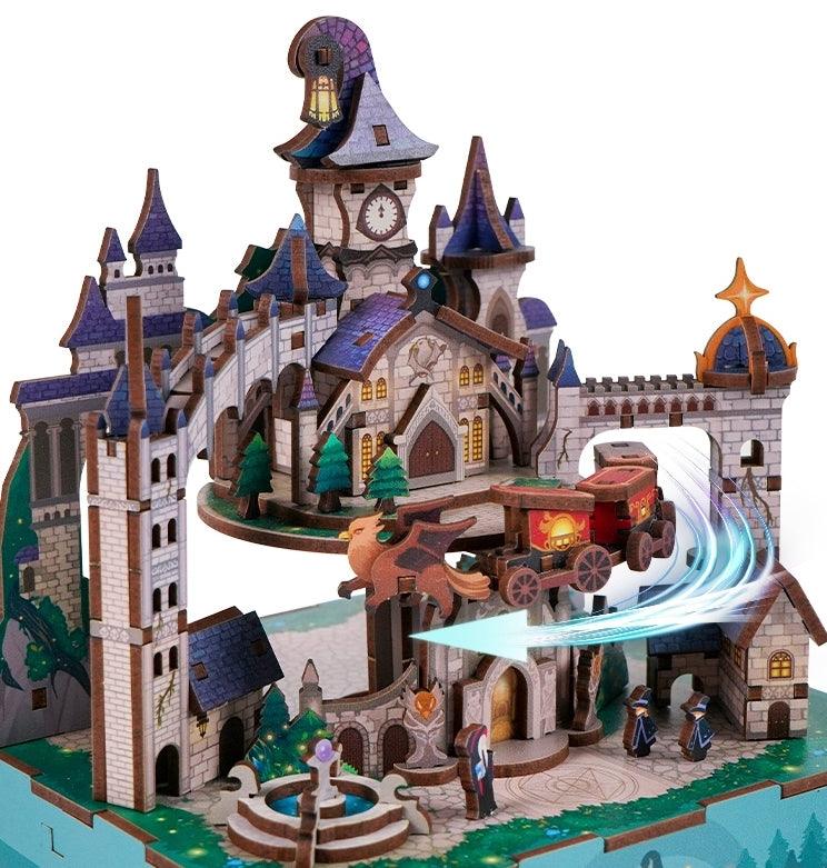 Magical Castle DIY Wooden Music Box Puzzle