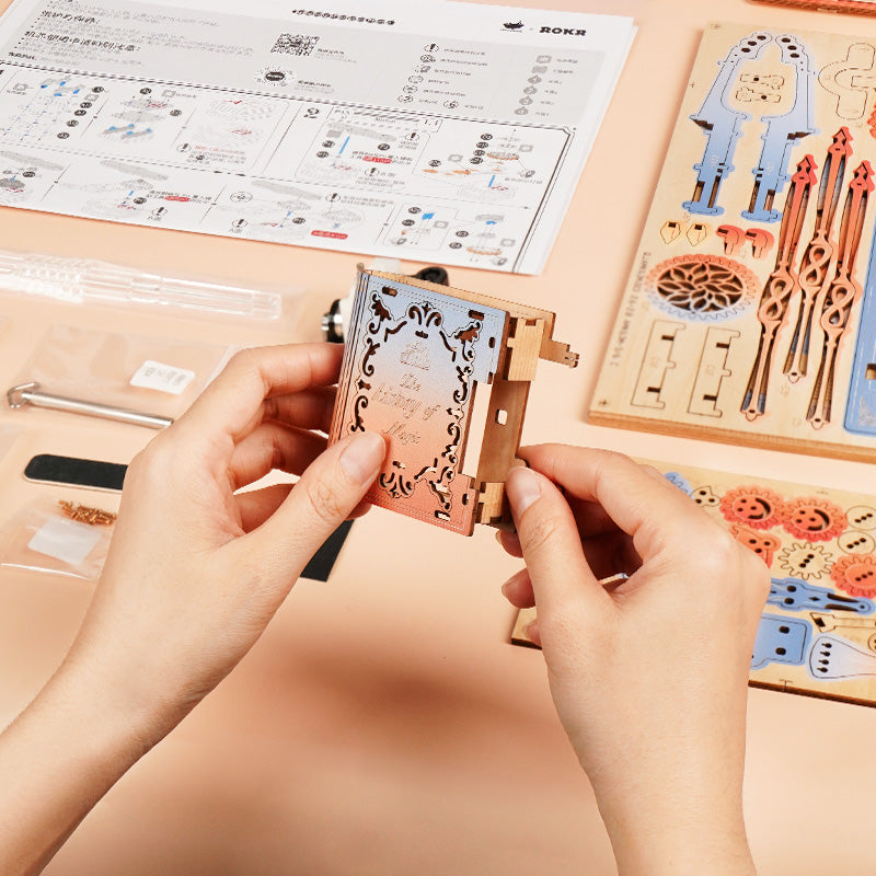 Dreams Mechanical Music Box 3D Wooden Puzzle