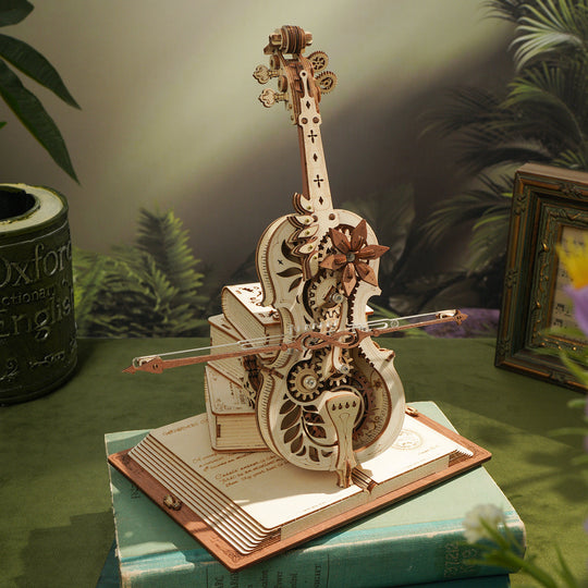 Magic Cello Music Box 3D Wooden Puzzle