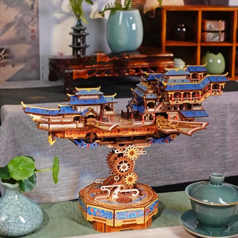 Vintage Airship 3D Wooden Puzzle