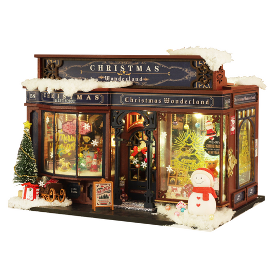 Christmas Wonderland DIY Miniature Dollhouse Kit