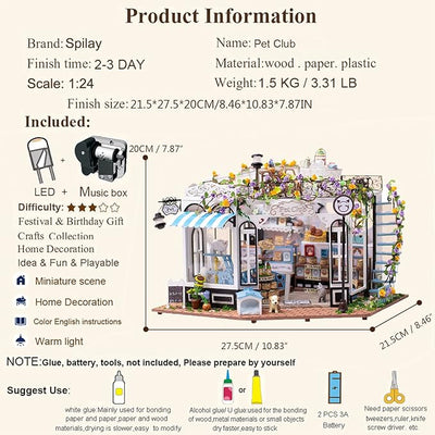 Mini Pet Store DIY Miniature House