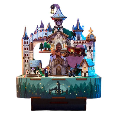 Magical Castle DIY Wooden Music Box Puzzle