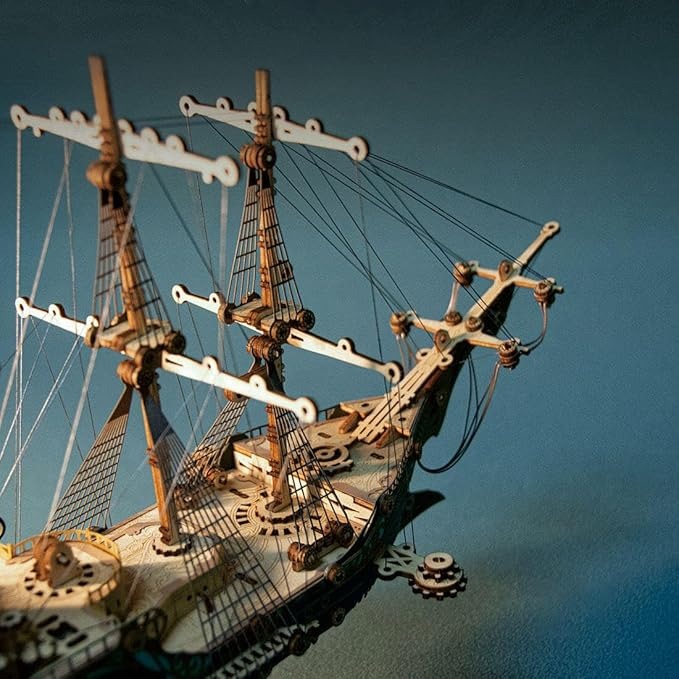 Future Pirate Ship 3D Wooden Puzzle