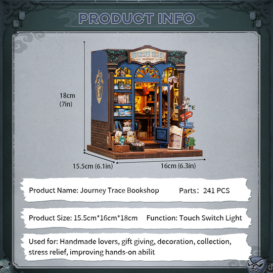 Journey Trace Bookshop DIY Book Nook Kit