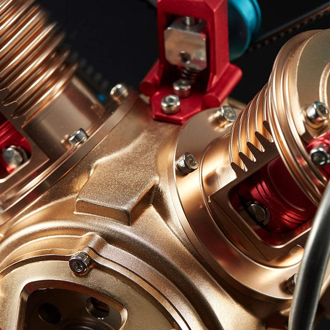 V2 Car Engine Assembly Kit Full Metal VT 2 Cylinder Engine Build Kit