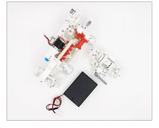 Car transmission model 5 forward gears 1 reverse gear with clutch to demonstrate the shift process and half-clutch state