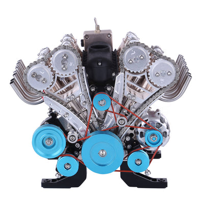 V8 Mechanical Metal Assembly DIY Car Engine Model Kit