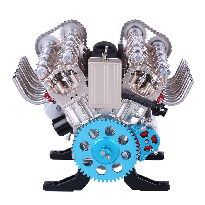 V8 Mechanical Metal Assembly DIY Car Engine Model Kit