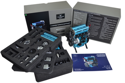 Full Metal 4 Cylinder Car L4 Engine Model Kit