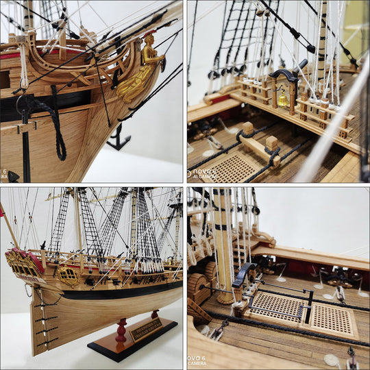 1/60 HMS Kingsfisher 1804 Wooden Ship Model