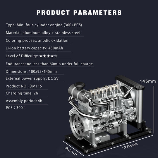 L4 Diesel Engine Model Kit 4-cylinder Engine