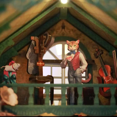 Cat Office DIY Book Nook