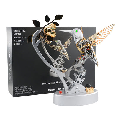 Mechanical Hummingbird Model Steampunk DIY Metal Assembly Kit