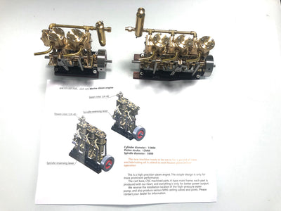 LS3-13S Steam Engine 3-cylinder Reciprocating Engine with Oil Cup Reverse Rotation