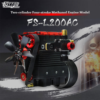 SEMTO ENGINE ST-NF2 7cc SOHC Nitro 4 Stroke 2 Cylinder Nitro Engine Model Kit