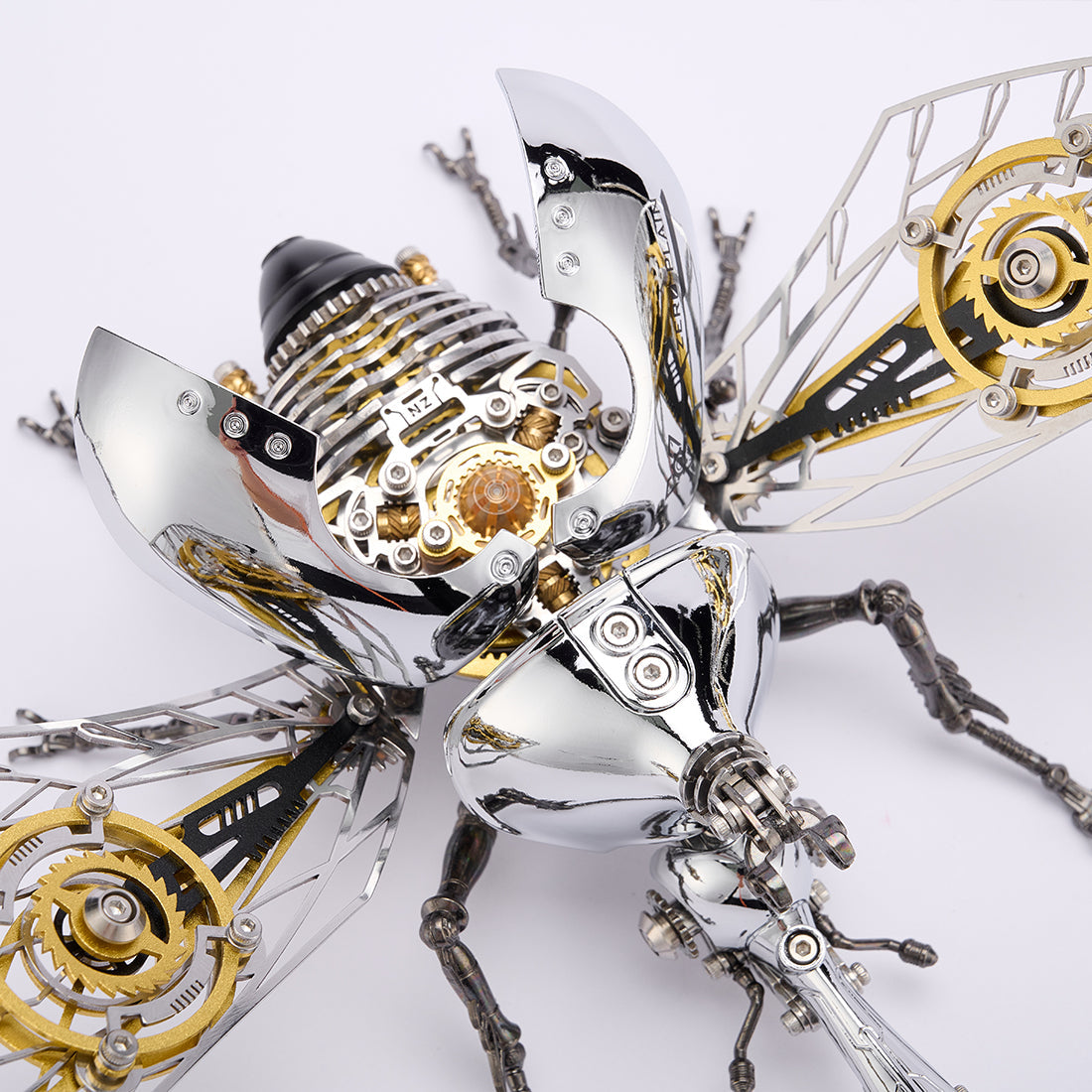 Mechanical Beetle Steampunk DIY Metal Insect Model Kit