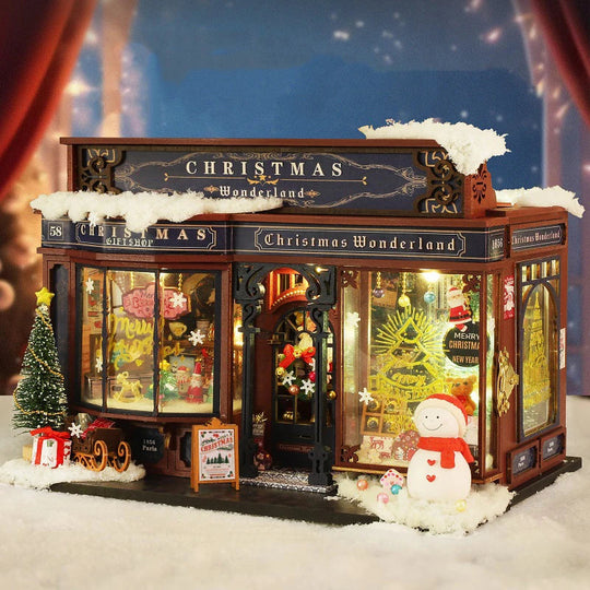 Christmas Wonderland DIY Miniature Dollhouse Kit