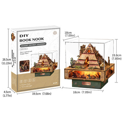Desert Secret Journey 3D Wooden Music Box