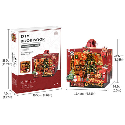 Christmas Triple Scene DIY Miniature House