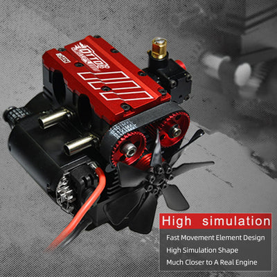 SEMTO ENGINE ST-NF2 7cc SOHC Nitro 4 Stroke 2 Cylinder Nitro Engine Model Kit