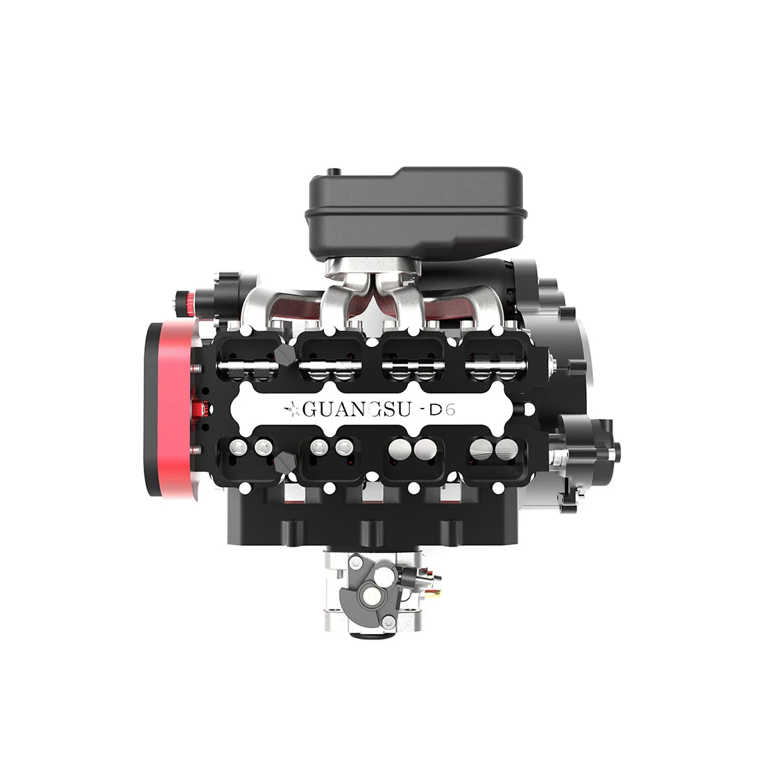 L4 Engine GS-L4 36cc DOHC Inline 4 Cylinder 4 Stroke Water-Cooled L4 RC Gasoline Engine Model that Works - Speed Up to 12,000rpm
