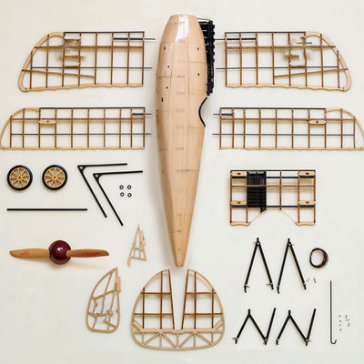 1/18 Scale Albatros D.III WWI Fighter Aircraft Wooden Model Kit