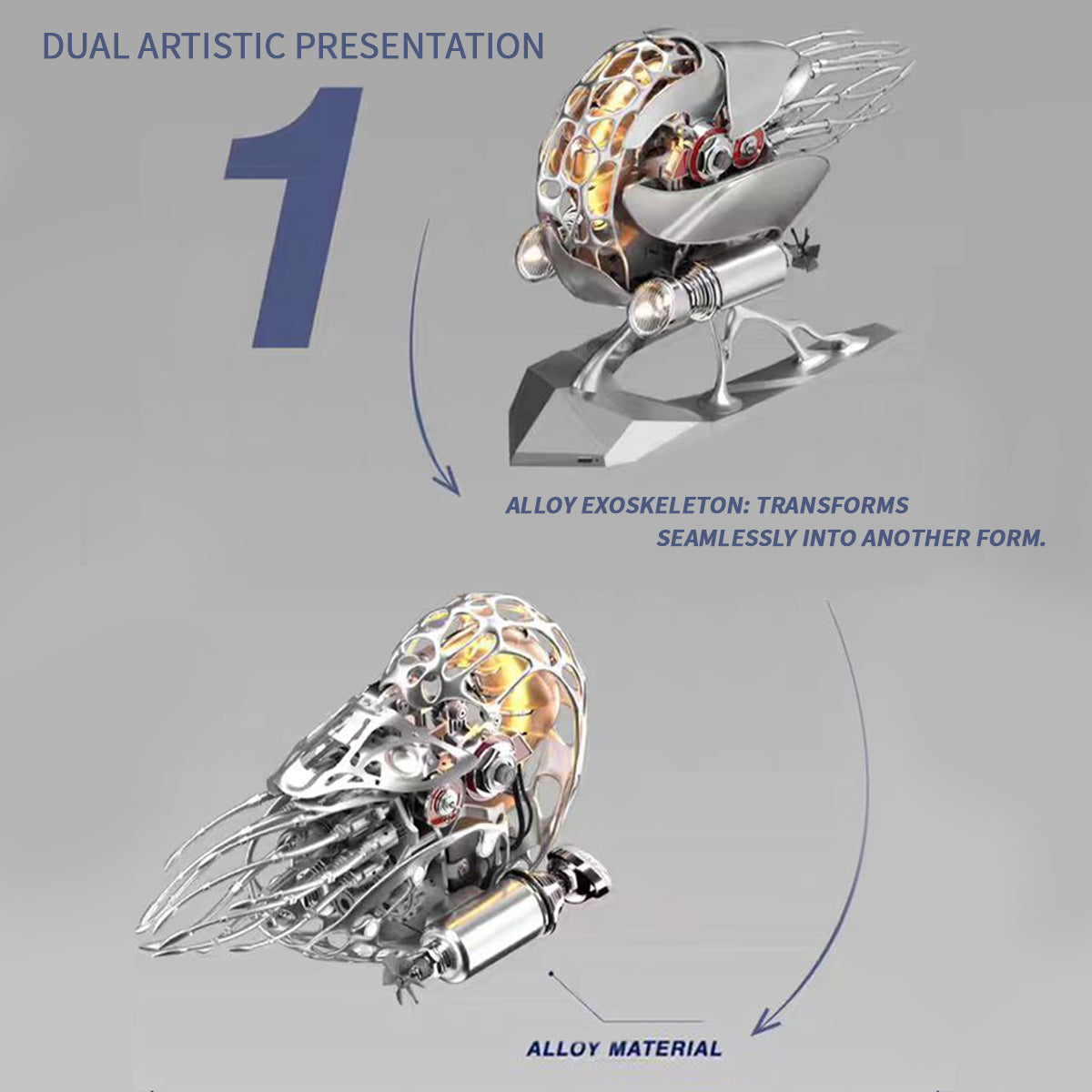 Mechanical Nautilus DIY 3D Metal Model