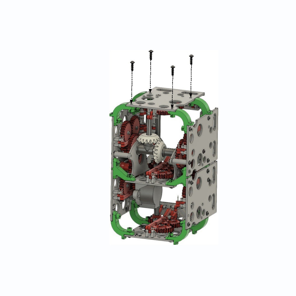 Seven-segment Digital Counter 3D Printed Model