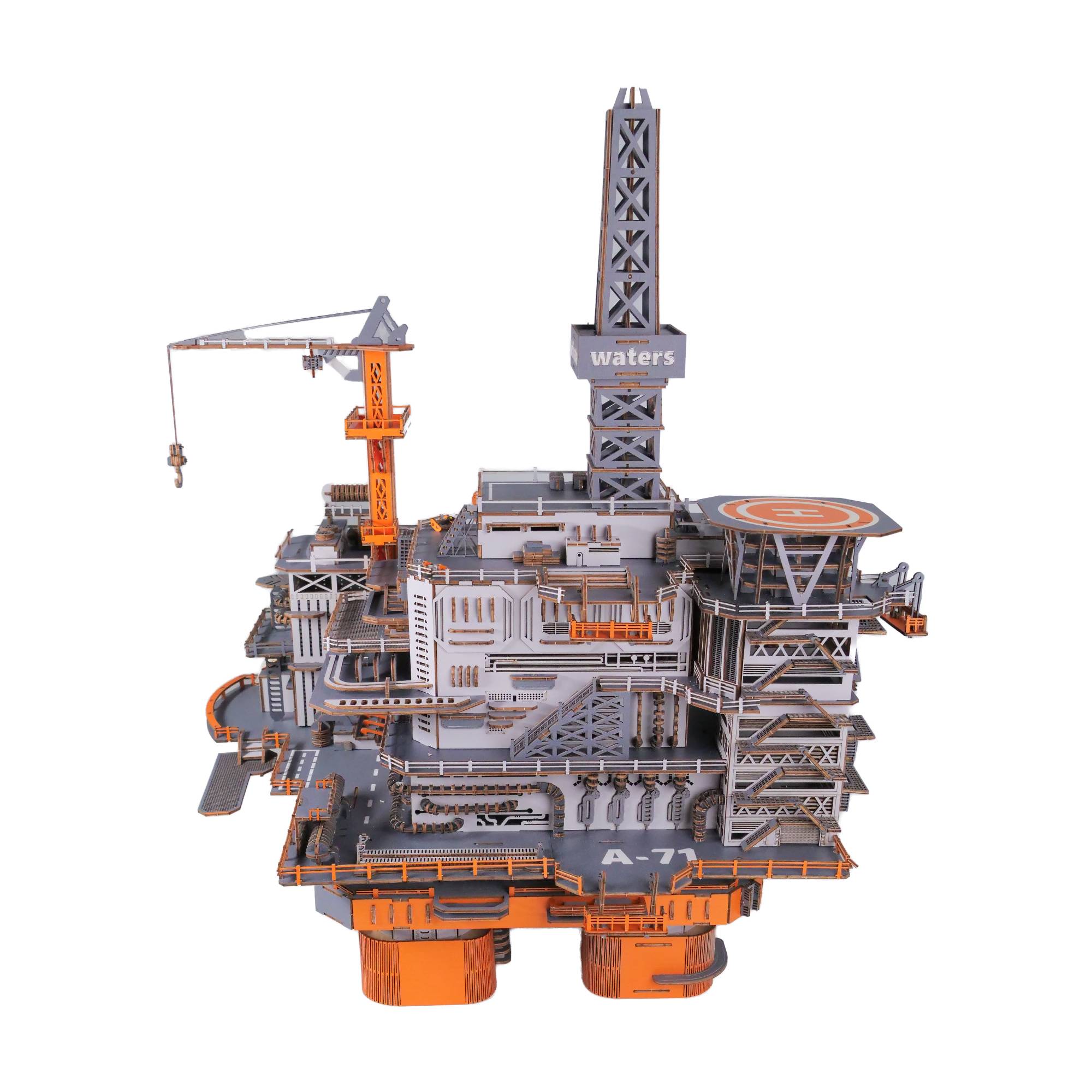 Surplusfun Oil Platform 3D Wooden Puzzle