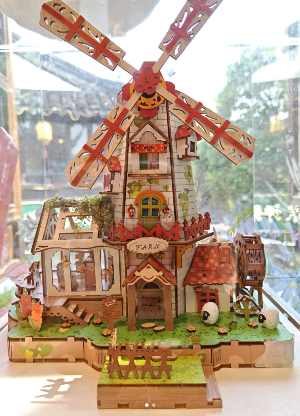 Floral Windmill 3D Wooden Puzzle