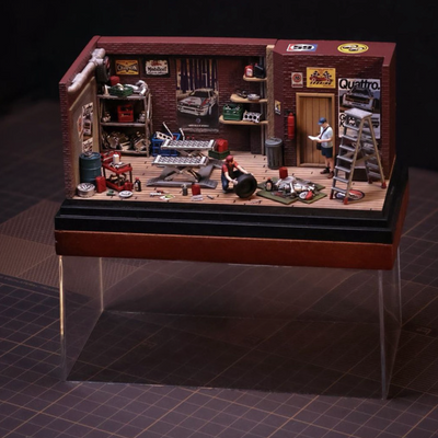 Repair Garage DIY Miniature Model