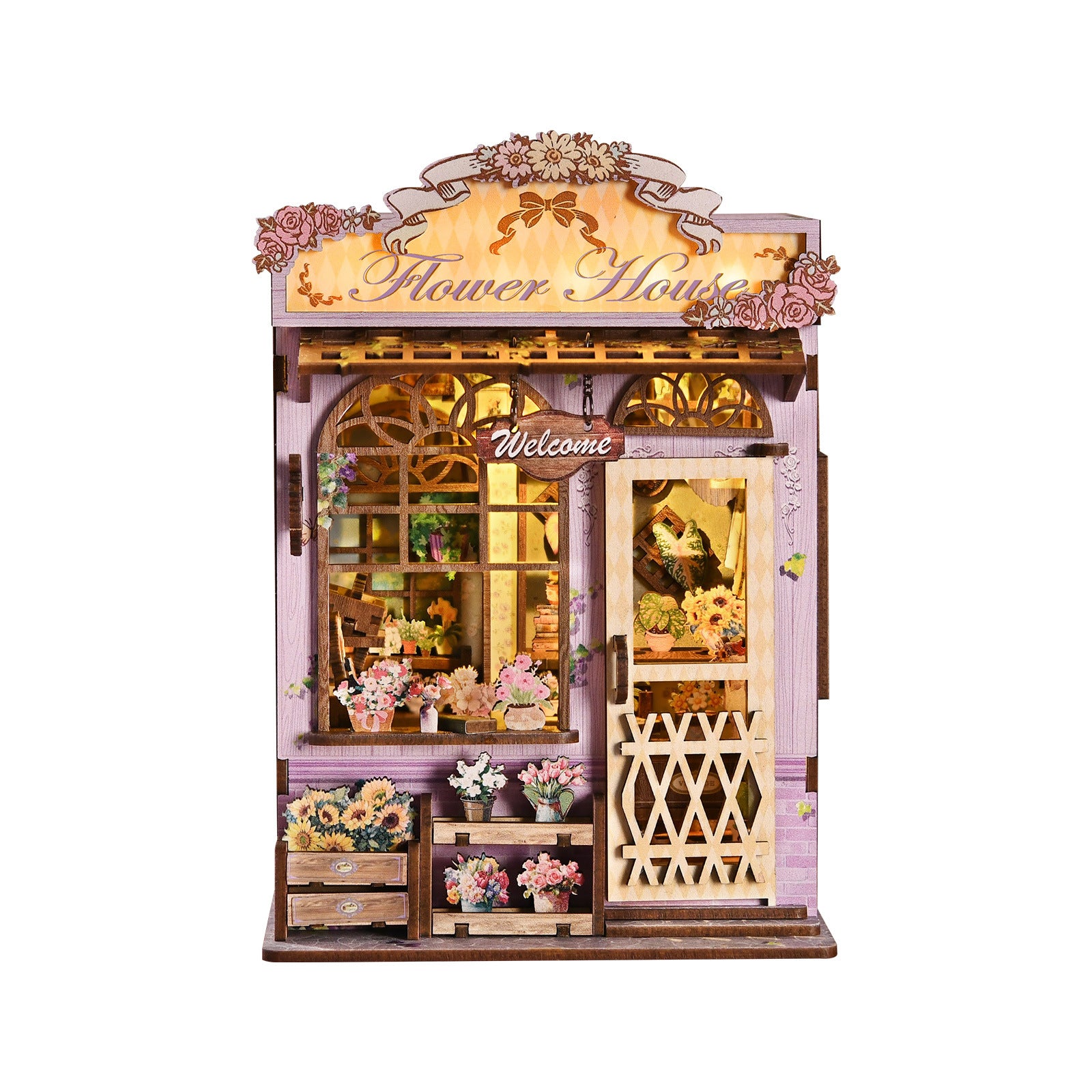 Quiet Corner Flower DIY Miniature House