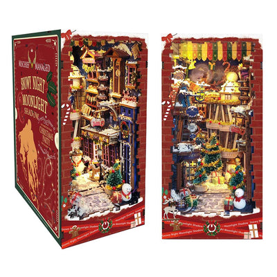 Merry Christmas DIY Book Nook Shelf