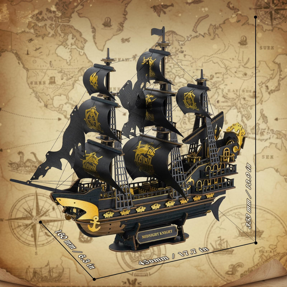Shark Ship 3D Model Kit