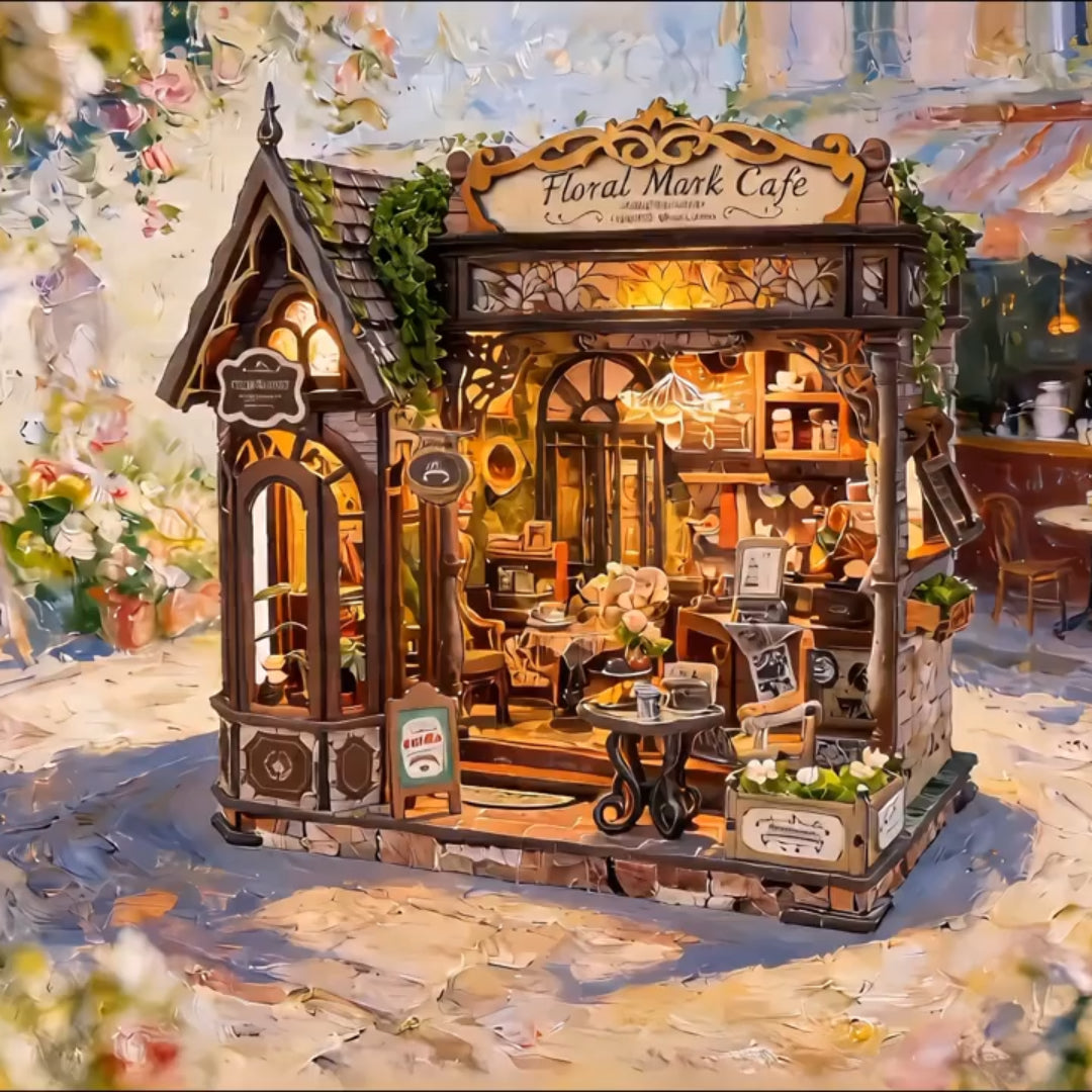 Floral Cafe DIY Miniature House