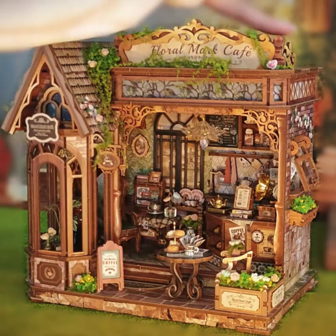 Floral Cafe DIY Miniature House
