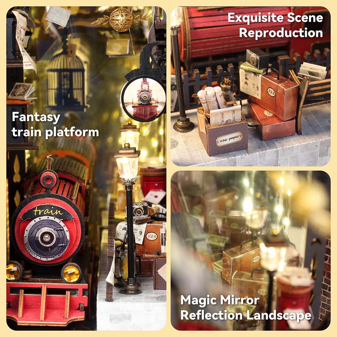 Train Platform DIY Book Nook