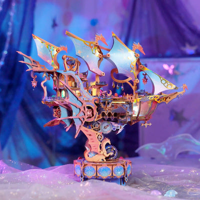 Star Trails Mirage Boat 3D Wooden Puzzle