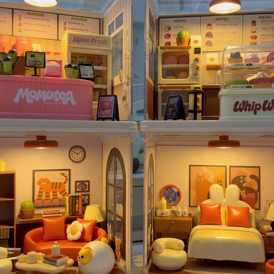 Cat Living Room Miniature House