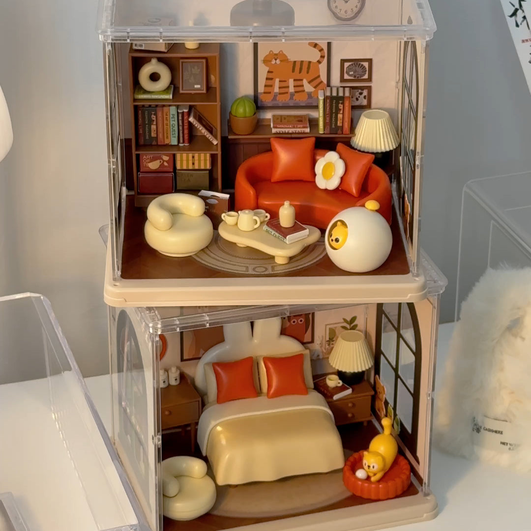 Cat Living Room Miniature House