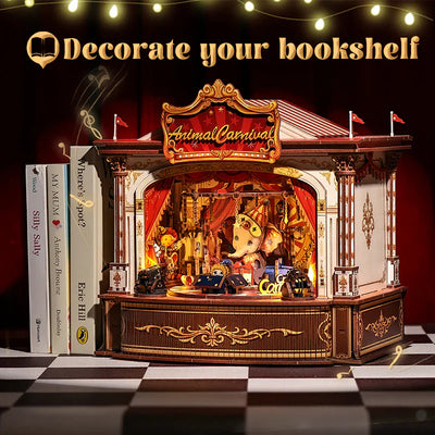 Animal Carnival 3D Wooden Music Box