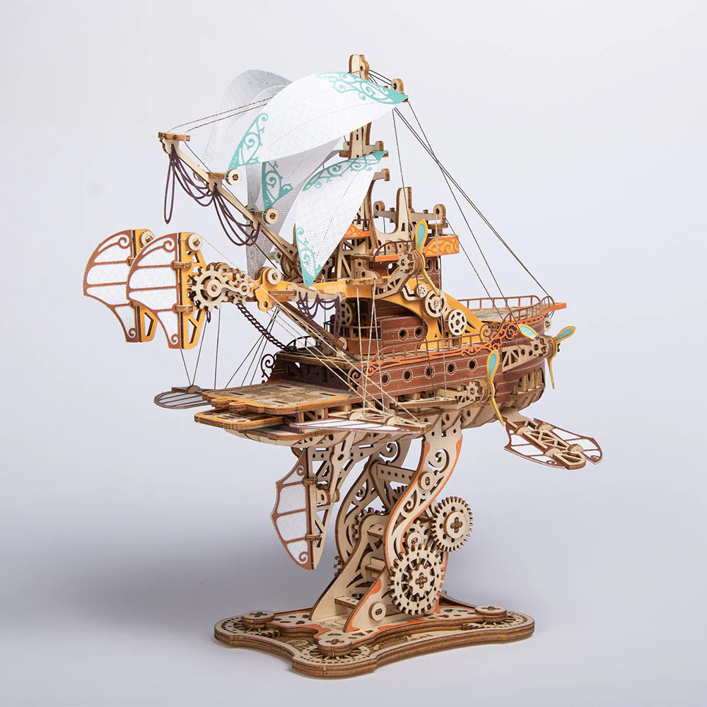 Masterpiece Fantasy Airships 3D Wooden Puzzle